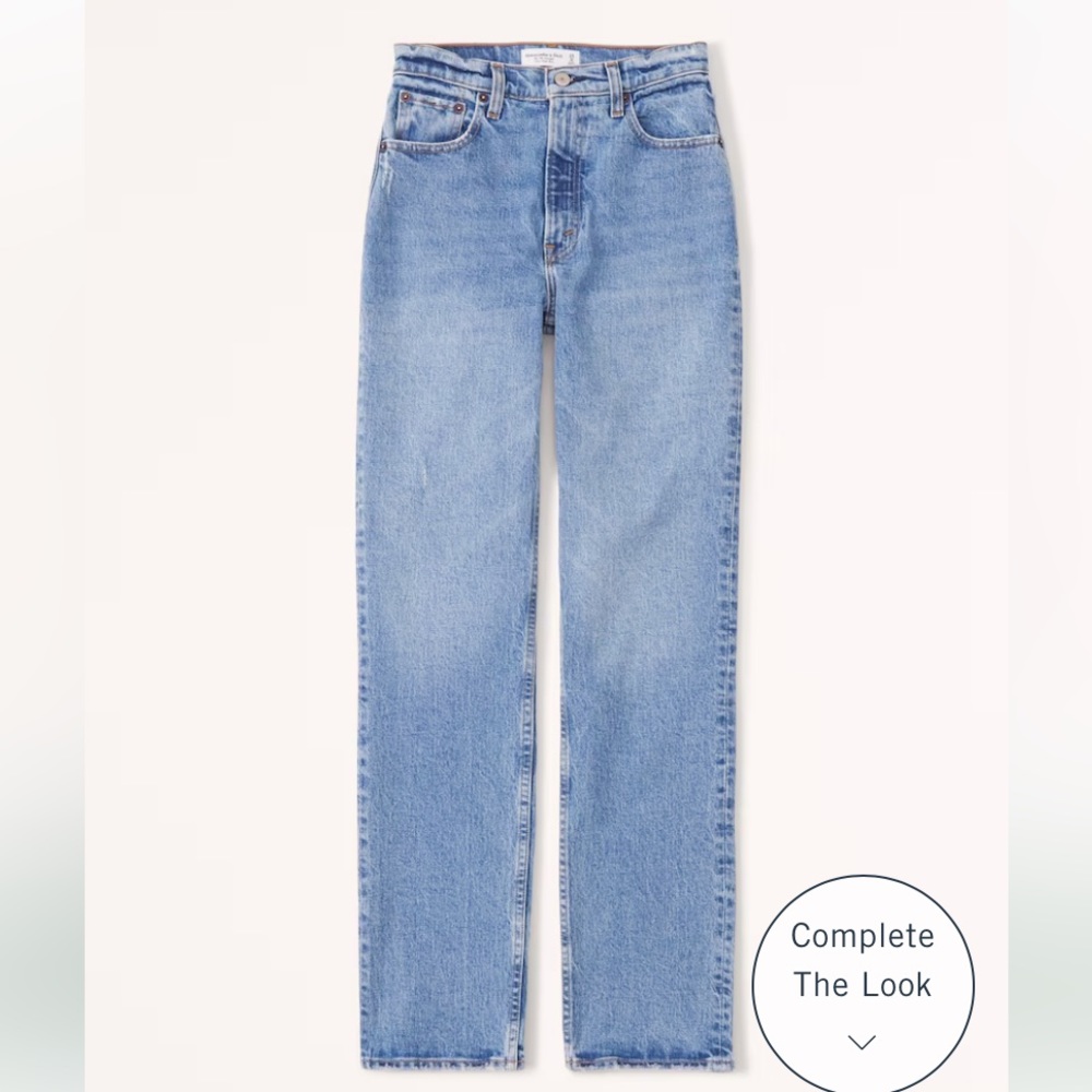 Abercrombie & Fitch High Rise 90s Straight Jean